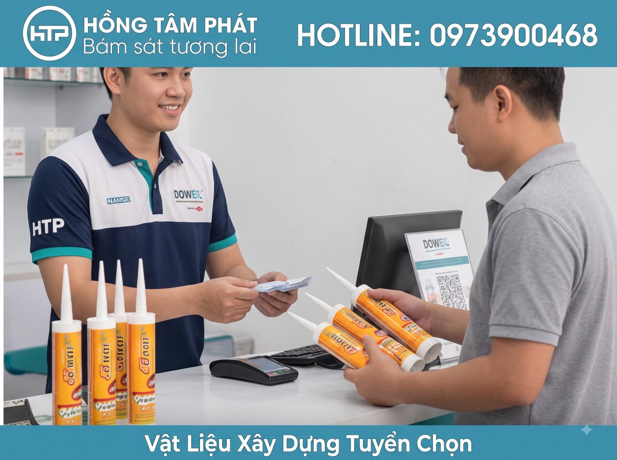 Hotline 0938300468 tư vấn chi tiết về Keo Silicone Dowsil chống thấm dột.