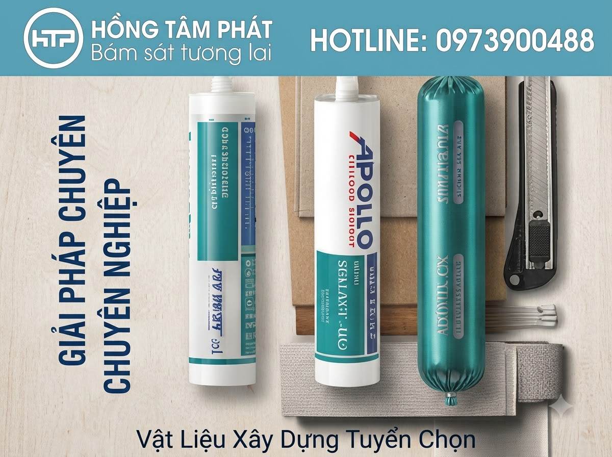 Ứng dụng Silicone Apollo A500 trám khe hở tấm alu và khung cửa an toàn.
