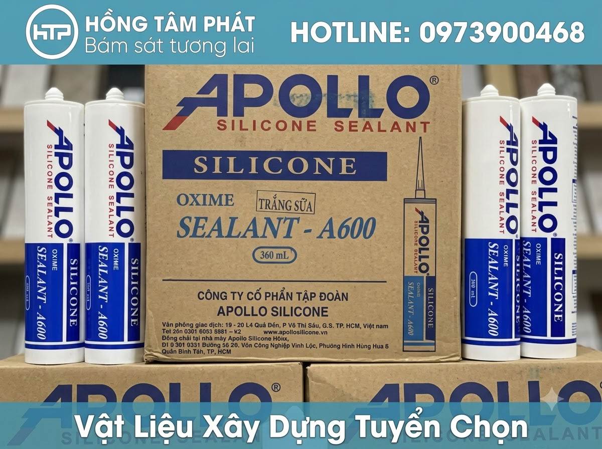 Thợ thầu luôn ưu tiên lựa chọn Silicone Apollo A600 cho cao ốc văn phòng.