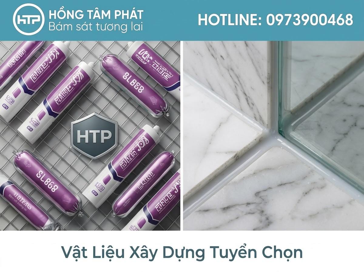 hợ nội thất chuyên nghiệp ưa chuộng tuýp Silicone KCC SL868 vì bắn rất êm.