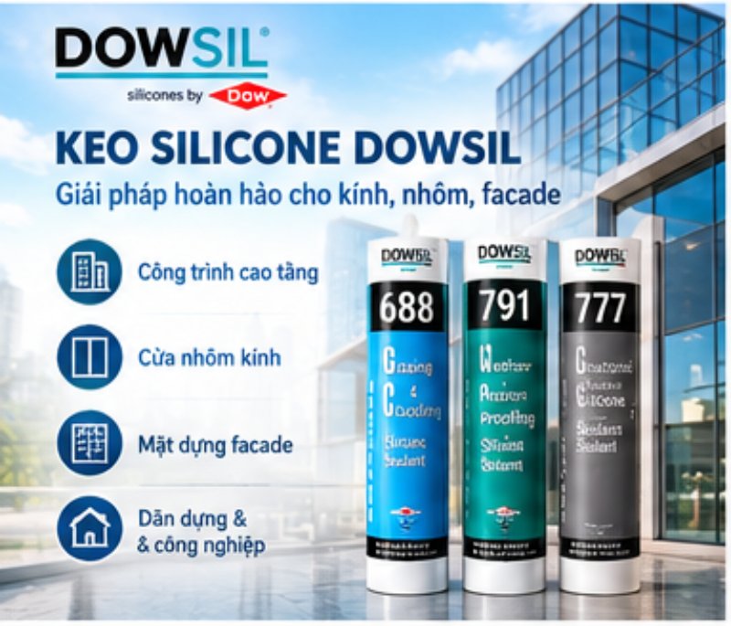 Đặt hàng dễ dàng tại Đại Lý Keo Silicone Dowsil với date mới xuất xưởng.