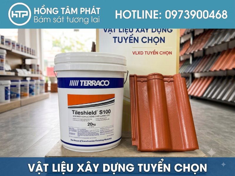 Thi công sơn ngói xi măng chuẩn kỹ thuật giúp tăng cường độ bền cơ lý bề mặt ngói.