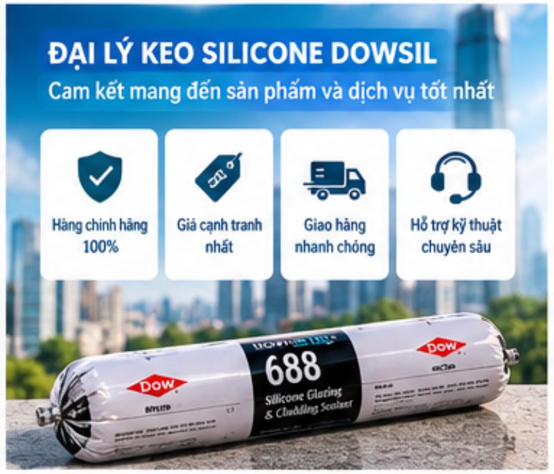 Liên hệ ngay Đại Lý Keo Silicone Dowsil Hồng Tâm Phát nhận giá sỉ ưu đãi.