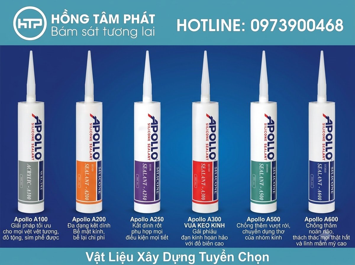 Hồng Tâm Phát chuyên phân phối Silicone Apollo A300 chính hãng giá sỉ rẻ.