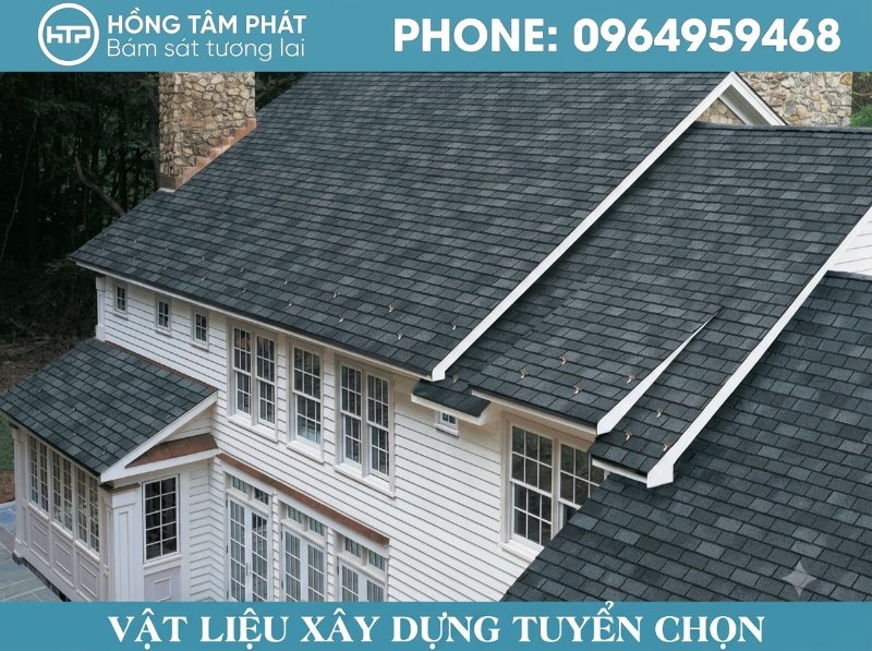 Xu hướng mái ngói hiện đại với các gam màu tối giản vô cùng tinh tế, thời thượng.