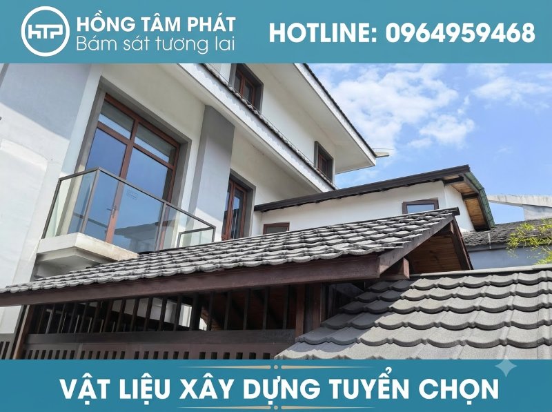 Chuyên cung cấp vật liệu mái ngói hiện đại chính hãng, độ bền màu siêu việt.