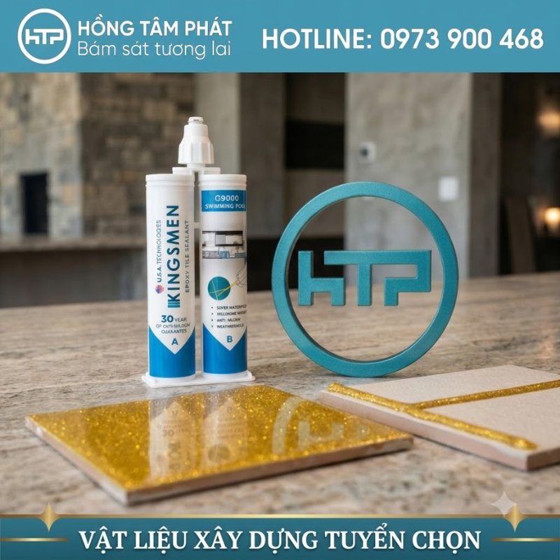 Sử dụng keo chà ron 2 thành phần chống thấm nước cực kỳ hiệu quả.
