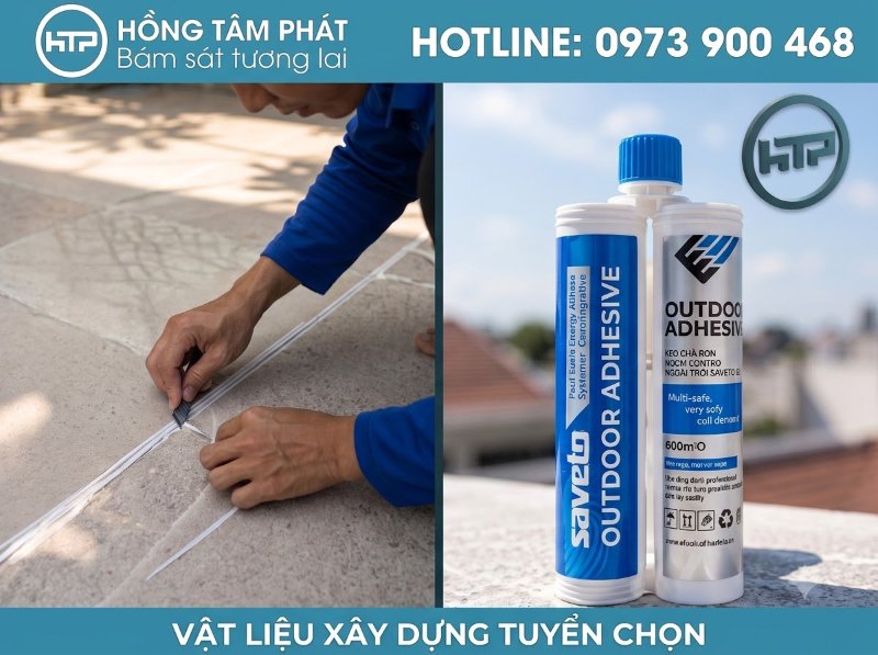 Keo ron Saveto ngoài trời chống rạn nứt và bong tróc cực kỳ hiệu quả.