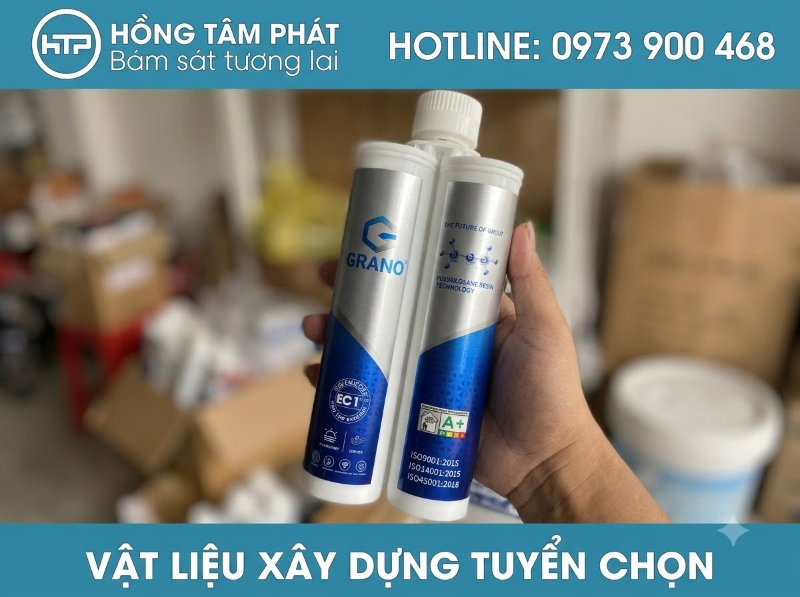 Sử dụng KEO CHÀ RON GRANO RESIN chống thấm vượt trội và cực kỳ bền.