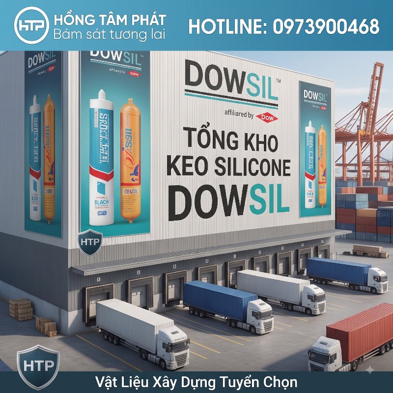 HTP là Tổng Kho Keo Silicone Dowsil trữ lượng lớn phục vụ mọi dự án.