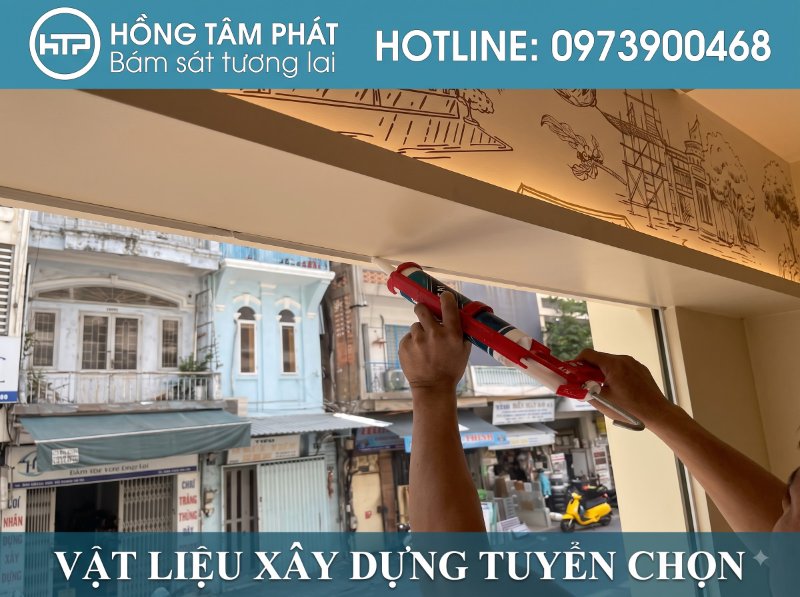 Keo silicone màu ivory đàn hồi tốt, chịu lực cao cho mọi công trình nhà ở dân dụng.