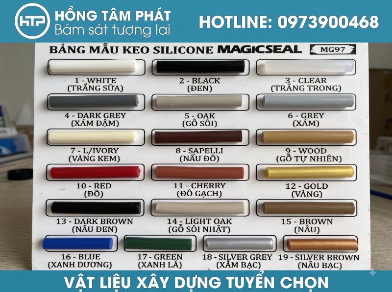 Màu sắc trang nhã của silicone màu brown tiệp hoàn hảo với các bề mặt tối màu.