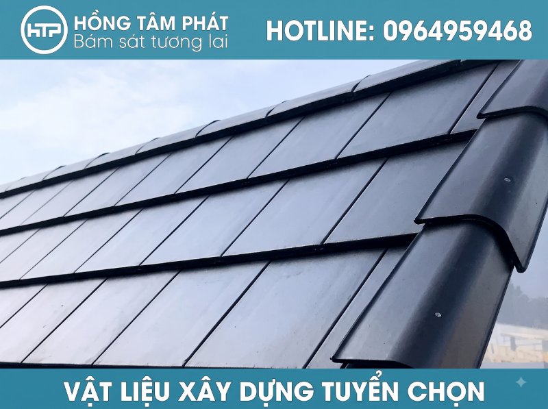Dịch vụ thi công ngói phẳng đẹp mang lại phong cách kiến trúc hiện đại, sang trọng.