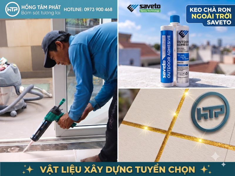 Sử dụng Keo ron Saveto chống thấm để bảo vệ ngôi nhà bền vững.