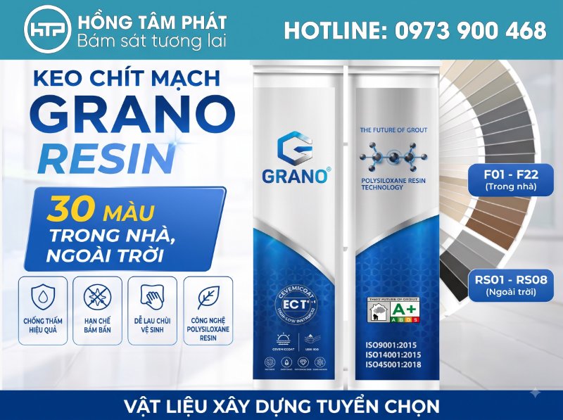 Khám phá ngay BẢNG MÀU KEO RON GRANO RESIN đa dạng và phong phú.