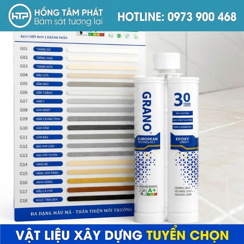 Trải nghiệm KEO CHÀ RON GRANO chống thấm nước cực kỳ hiệu quả và bền.