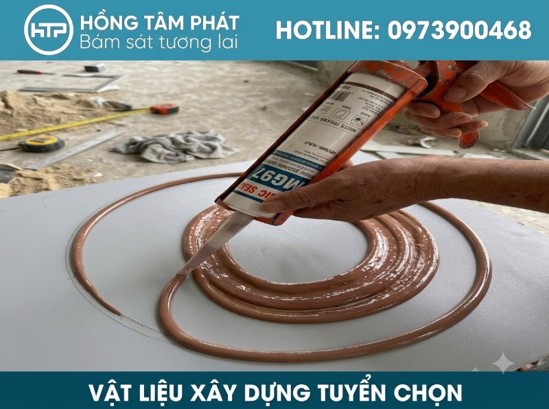 Keo silicone m&agrave;u n&acirc;u chuy&ecirc;n d&ugrave;ng cho cửa gỗ, khung nh&ocirc;m giả gỗ rất sang trọng.