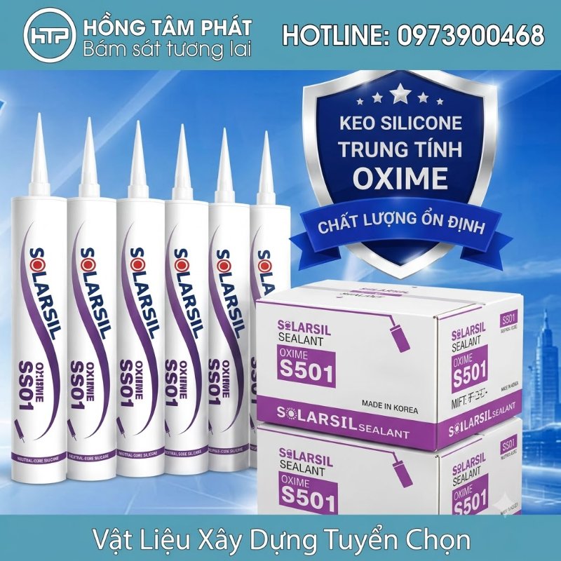 Tổng Kho Keo Silicone Solarsil của HTP chuyên cung cấp sỉ cho các cửa hàng.