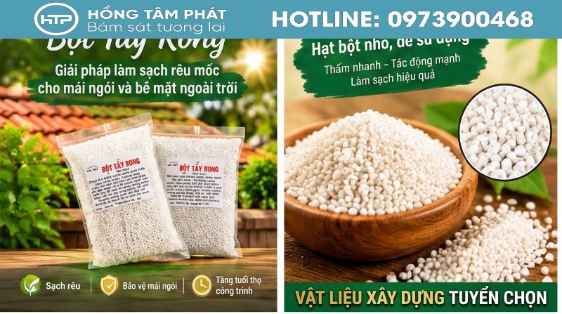 Giải quyết triệt để dịch vụ xử lý rêu mốc sân, tường ngăn ngừa trơn trượt mùa mưa bão.