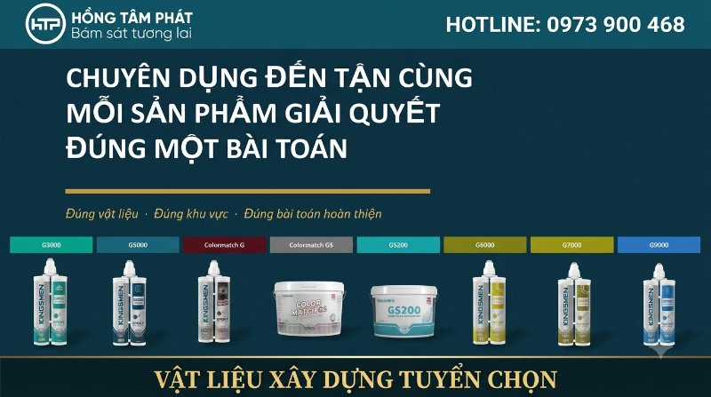 KEO CHÀ RON KINGSMEN giải pháp hoàn hảo cho đường ron sàn gạch.