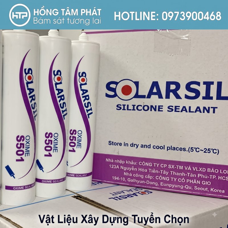 Đại Lý Keo Silicone Solarsil cung cấp các mã keo dán chịu thời tiết rất tốt.