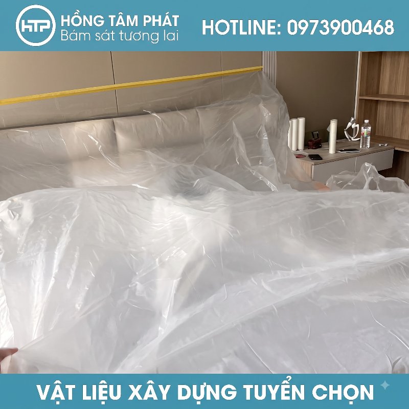 Bán sỉ Màng nilon che phủ đồ đạc cho công trình sửa chữa nhà ở tại miền Nam.