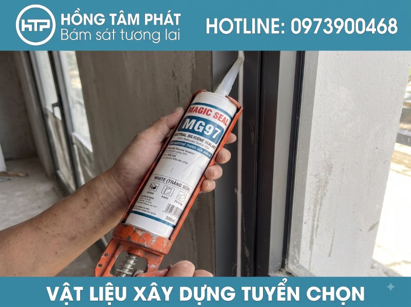 Chọn mua ngay silicone màu trắng sữa để hoàn thiện nội thất trắng sang trọng.