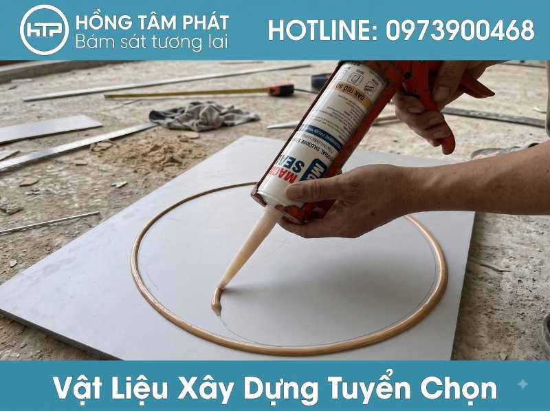Keo silicone m&agrave;u gỗ sồi đậm chuy&ecirc;n dụng cho c&aacute;c d&ograve;ng nội thất gỗ trầm sang trọng.