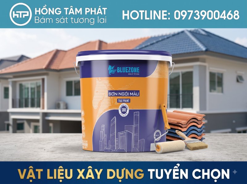 Giữ gìn vẻ đẹp sang trọng cho biệt thự nhờ màng bảo vệ của sơn ngói Bluezone chuẩn.