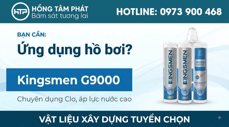 Giữ không gian luôn như mới với Keo ron Kingsmen bền màu.
