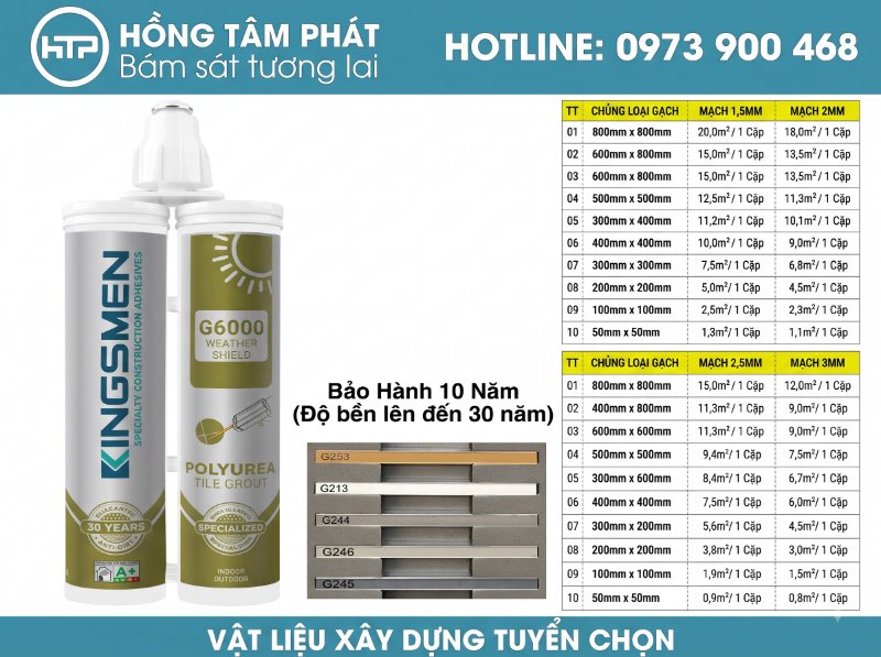 KEO EPOXY KINGSMEN chống thấm và kháng hóa chất cực kỳ hiệu quả.