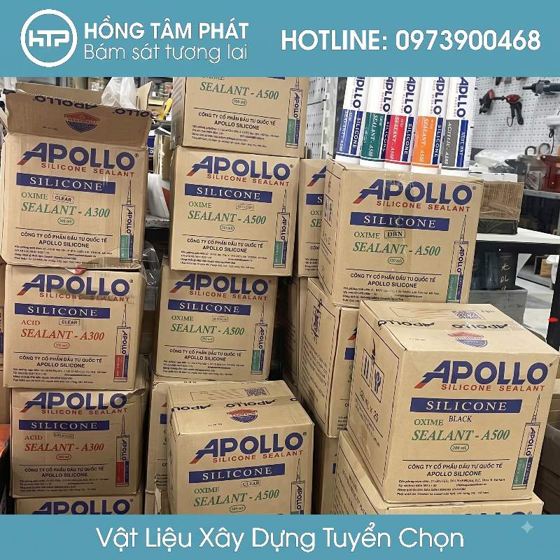 Nguồn hàng ổn định quanh năm do Đại Lý Keo Silicone Apollo HTP phân phối lớn.