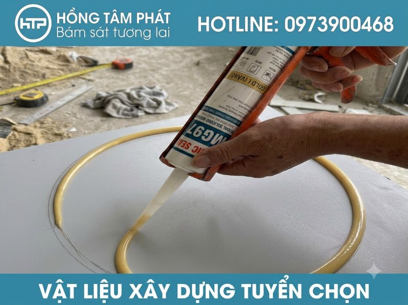Keo silicone m&agrave;u v&agrave;ng nổi bật mang lại t&iacute;nh thẩm mỹ cao cho c&aacute;c thiết kế s&aacute;ng tạo.