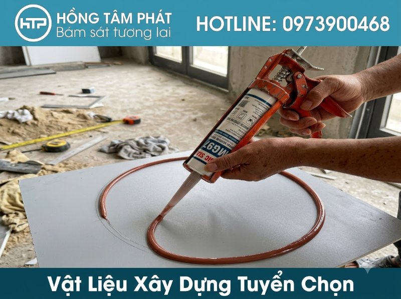 Keo silicone m&agrave;u n&acirc;u đỏ chuy&ecirc;n d&ugrave;ng tr&aacute;m tr&eacute;t c&aacute;c mối nối gỗ v&agrave; ng&oacute;i cực tốt.