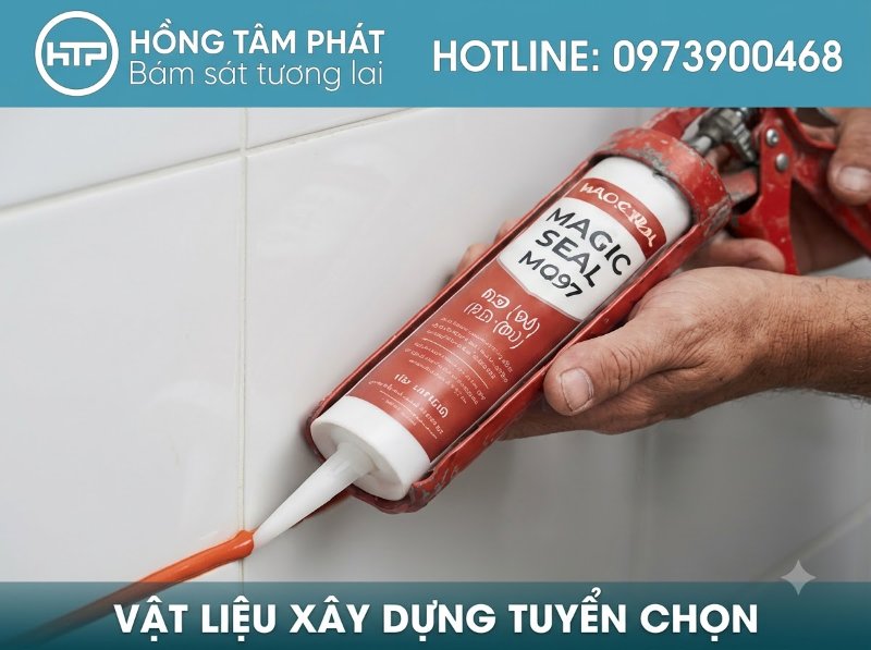 Khả năng chống thấm nước tuyệt vời giúp silicone màu red bảo vệ tốt bề mặt vật liệu