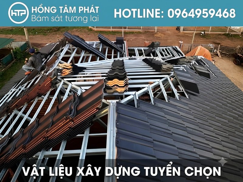Phổ biến và sang trọng với dịch vụ thi công ngói sóng đẹp cho mọi nhà ở dân dụng.