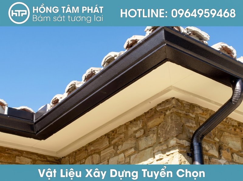 Sản phẩm máng xối mái ngói cao cấp chống rỉ sét và chịu lực cực tốt qua thời gian.
