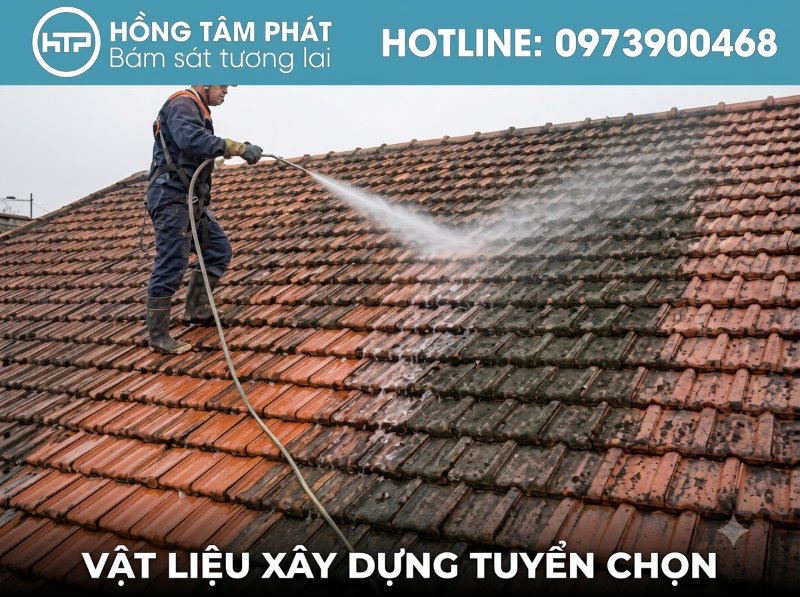 Tẩy sạch các mảng bám xanh và làm sạch rêu trả lại vẻ đẹp tự nhiên.