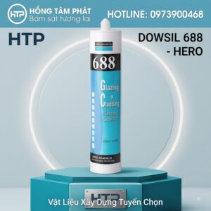 Keo Silicone Dowsil 688 chống chọi tốt dưới t&aacute;c động bức xạ mặt trời gay gắt.