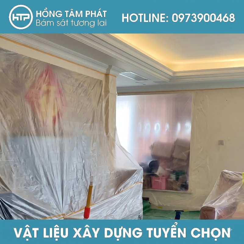 Mua cuộn Màng nilon che chắn bụi giá tốt để ngăn ngừa bụi bẩn phát tán ra.