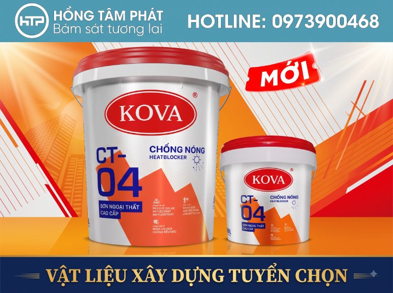 Đặc tính chống thấm ngược và chịu nước cực tốt của dòng sơn ngói Kova cao cấp.