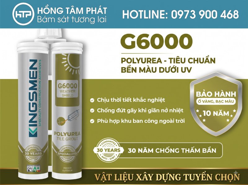 Thi công chuyên nghiệp cho khu vực ngoại thất với Keo ron Kingsmen.