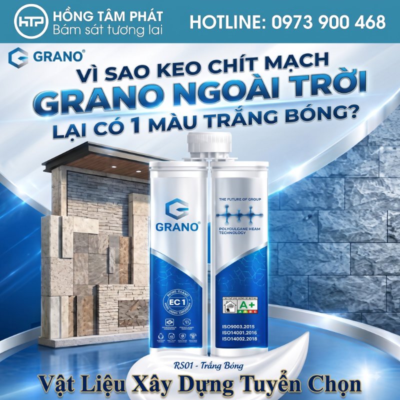 Lựa chọn hoàn hảo với KEO RON GRANO RESIN bảo vệ đường ron bền đẹp.