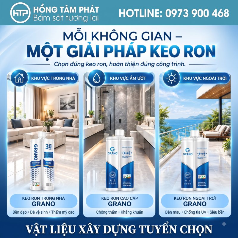 Xem chi tiết BẢNG MÀU KEO RON GRANO RESIN đẹp mắt và hiện đại.