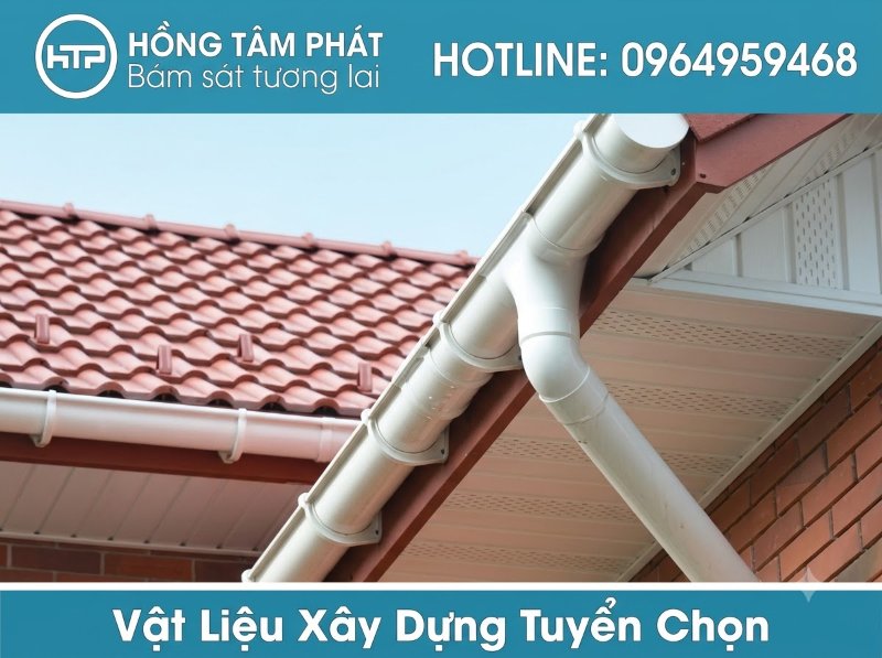 Kỹ thuật lắp máng xối mái ngói chuẩn xác ngăn ngừa tuyệt đối hiện tượng ứ đọng.