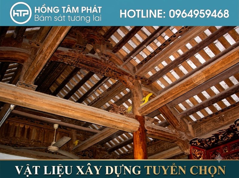 Chuyên gia mái ngói khung kèo gỗ cao cấp chống mối mọt và cong vênh cực tốt