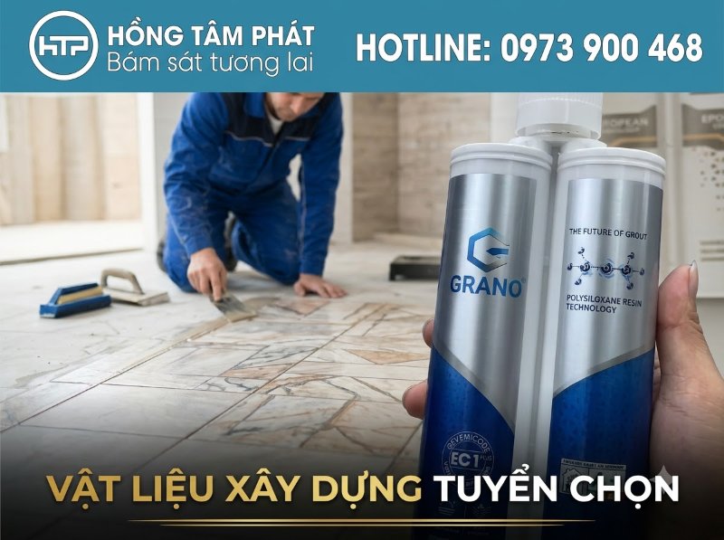 KEO 2 THÀNH PHẦN GRANO RESIN chịu lực tốt, chống thấm nước tuyệt đối.