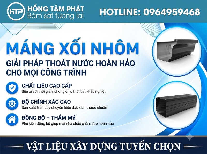 Hoàn thiện hệ thống thoát nước hoàn hảo cùng dịch vụ máng xối mái ngói trọn gói.