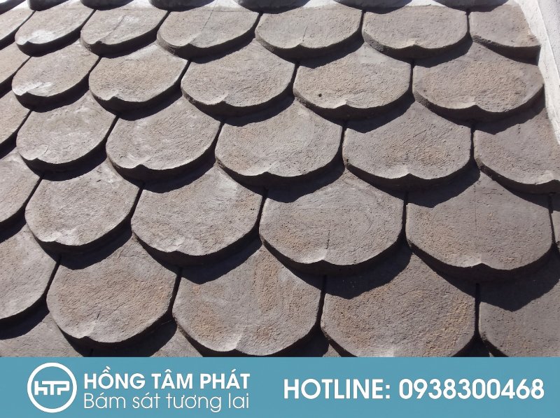 Sản phẩm ngói đắp bằng bê tông chịu lực cực tốt trước mọi biến động của thời tiết.