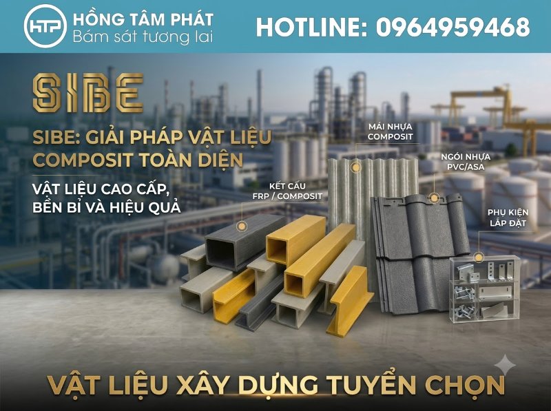 Giải pháp mái ngói khung kèo composite hoàn hảo cho các khu vực ven biển ẩm ướt.